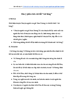 Phân tích chi tiết "cái bóng" trong Chuyện người con gái Nam Xương | Văn mẫu lớp 9