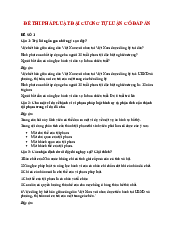 Đề thi tự luận môn Pháp luật đại cương | Trường Đại học Ngoại ngữ, Đại học Đà Nẵng