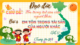 Giáo án điện tử Đạo đức 4 Bài 6 Chân trời sáng tạo: Em tôn trọng tài sản của người khác