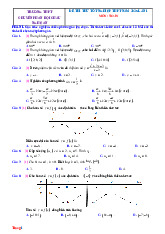 Đề Thi Thử Tốt Nghiệp 2025 Môn Toán Chuyên Phan Bội Châu Nghệ An Lần 1 Giải Chi Tiết