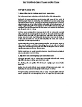 Đặc Điểm và Phân Tích Thị Trường Cạnh Tranh Hoàn Toàn (Kinh Tế)