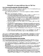 Đề cương môn đường lối đảng cộng sản việt nam- Trường Đại học bách khoa - Đại học đà nẵng.