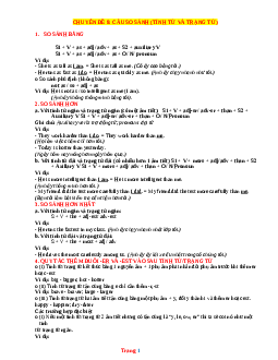 Chuyên đề câu so sánh - Tài liệu ôn thi vào 10 môn Tiếng Anh(giải chi tiết)