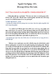 Đề cương Triết học - Triết học Mác Lênin | Trường Đại học Luật, Đại học Quốc gia Hà Nội