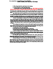 Chuyên đề 2: Giá trị & Chức năng của Văn học trong Cuộc sống