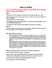 Tài liệu cuối kì Môn Triết học Mác - Lênin | Đại học Bách Khoa Hà Nội