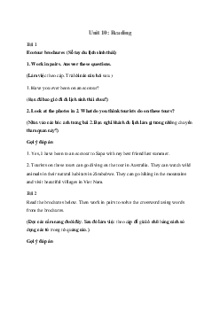 Tiếng Anh 10 Unit 10: Reading - Kết Nối Tri Thức