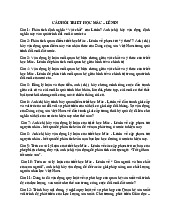 Câu hỏi trong triết học Mác-Lênin và ứng dụng thực tiễn | Môn Triết học Mac-Lenin - Đại học Mỹ thuật Công nghiệp