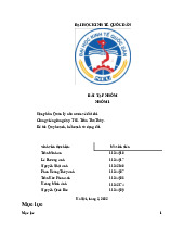 Bài Tập Về Quy Hoạch và Kế Hoạch Sử Dụng Đất (Quản Lý Nhà Nước) |Quản lý đất đai Trường Đại Học Kinh Tế Quốc Dân