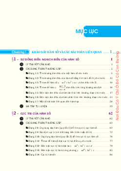 Chuyên đề khảo sát hàm số và các bài toán liên quan – Phạm Hùng Hải Toán 12