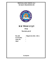 Tài chính quốc tế | Bài thảo luận Nhập môn tài chính – tiền tệ