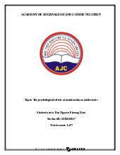 The psychological effects of social media on adolescents | Học viện Báo chí và Tuyên truyền