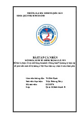 Tiểu luận Triết - Kinh tế Chính trị Mác-Lê Nin (KTCT01) | Đại học kinh tế quốc dân NEU