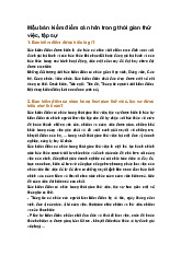 Mẫu bản kiểm điểm cá nhân trong thời gian thử việc, tập sự