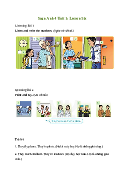 Giải Tiếng Anh lớp 4 Unit 1: Lesson Six | Family and Friends