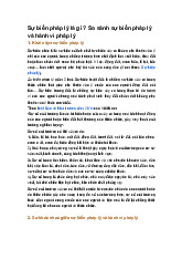 Sự biến pháp lý là gì ? So sánh sự biến pháp lý và hành vi pháp lý