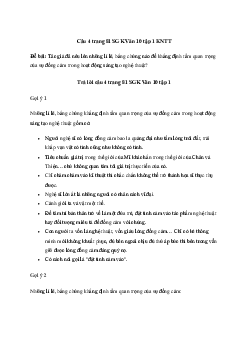 Những lí lẽ, bằng chứng khẳng định tầm quan trọng của sự đồng cảm trong hoạt động sáng tạo nghệ thuật | Ngữ Văn 10 Kết Nối Tri Thức