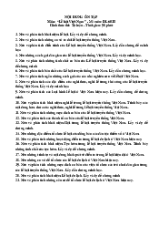 Nội dung ôn tập Lễ hội Việt Nam - Cơ sở văn hóa Việt Nam | Trường Đại học Văn hóa Hà Nội