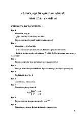 CÂU HỎI, ĐÁP ÁN VÀ HƯỚNG DẪN GIẢI MÔN XỬ LÝ TÍN HIỆU| Môn Xử lý tín hiệu| Trường Đại học Bách Khoa Hà Nội