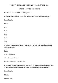 Tiếng Anh lớp 6 Unit 7 lesson 1 - Smart World