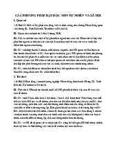 Tài liệu Môn Phương pháp dạy học Tự nhiên xã hội | Đại học Sư phạm Hà Nội 2