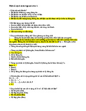 Đề cương trắc nghiệm ôn tập môn Tin học | Trường đại học kinh doanh và công nghệ Hà Nội