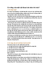 Cơ năng của một vật được bảo toàn khi nào?