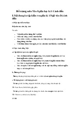 Đề cương ôn tập giữa học kỳ 1 môn Ngữ Văn lớp 8 năm học 2024 - 2025 - Đề số 1 | Bộ sách Cánh diều
