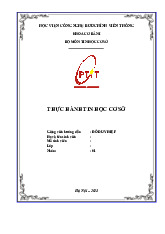 Mẫu bìa ptit. Mẫu Báo cáo thực tập