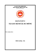 Nghiên cứu về mạng lưới Network Mapper (Nmap) - Cơ sở an toàn thông tin - Học Viện Kỹ Thuật Mật Mã