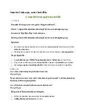 Soạn bài Cảnh ngày xuân Cánh diều - Ngữ văn 9