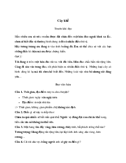 Soạn bài Cây khế - Kết nối tri thức 6