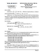 Đề chọn học sinh giỏi Toán 12 năm 2024 – 2025 trường THPT Kon Tum