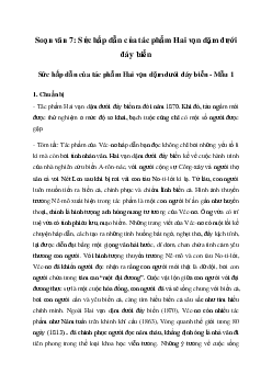 Sức hấp dẫn của tác phẩm Hai vạn dặm dưới đáy biển | Soạn văn 7 Cánh diều