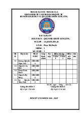Bài tập lớn quản trị chuỗi cung ứng | Đại học Thương Mại