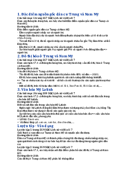 Giải SGK Địa lí 7 Bài 17: Đặc điểm dân cư Trung và Nam Mỹ, văn đề đô thị hoá, văn hoá Mỹ Latinh - Chân trời sáng tạo
