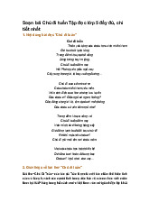 Soạn bài Chú đi tuần Tập đọc lớp 5 đầy đủ, chi tiết nhất