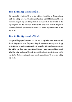 Tóm tắt Bài tập làm văn hay, ngắn nhất | Ngữ văn 6 Kết nối tri thức