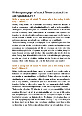 Write a paragraph of about 70 words about the eating habits Lớp 7