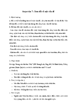 Trao đổi về một vấn đề | Soạn văn 7 Cánh diều