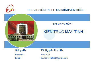 Slide bài giảng môn Kiến trúc máy tính nội dung chương 5 về "Hệ thống vào ra" | Học viện Công nghệ Bưu chính Viễn thông