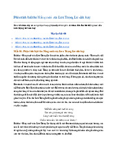 Phân tích bài thơ Nắng mới của Lưu Trọng Lư siêu hay