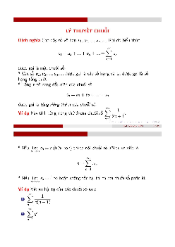 Lý thuyết chuỗi - Vi tích phân A1