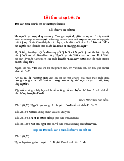 Đọc hiểu: Lỗi lầm và sự biết ơn | Ôn tập Ngữ Văn 12