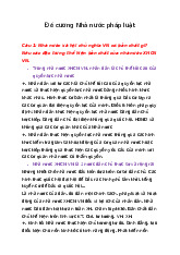 Đề cương Nhà nước Pháp luật 1: Đặc điểm và Chức năng Chính giữa XHCN Việt Nam | Pháp luật đại cương | Học viện Báo chí và Tuyên truyền