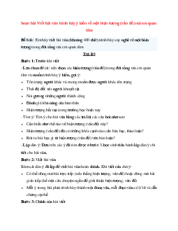 Soạn bài Viết bài văn trình bày ý kiến về một hiện tượng (vấn đề) mà em quan tâm | Ngữ Văn 6 Kết nối tri thức