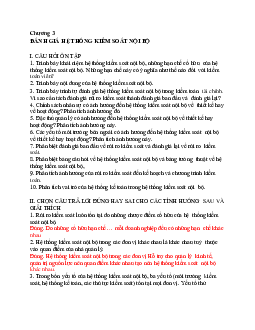 Bài tập C3 đánh giá hệ thống kiểm soát nội bộ