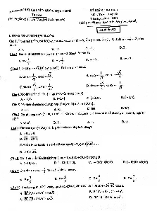 Đề kiểm tra HKI Toán 10 năm học 2017 – 2018 trường THPT chuyên Quốc học Huế