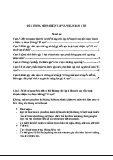 Đề cương ôn tập | Biên tập văn bản báo chí | Học viện Báo chí và Tuyên truyền