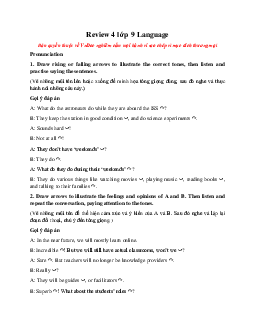 Review 4 lớp 9 Language